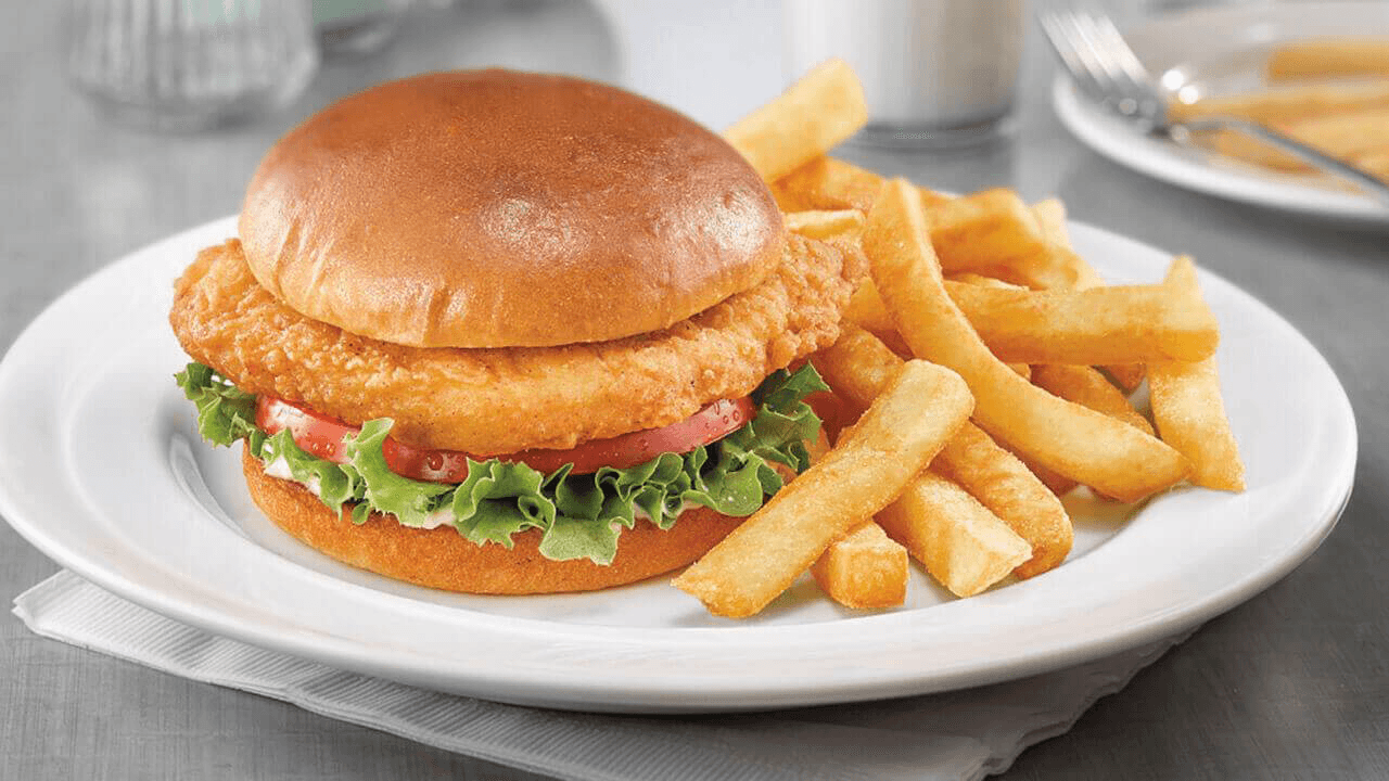 Chicken Burger with Fries