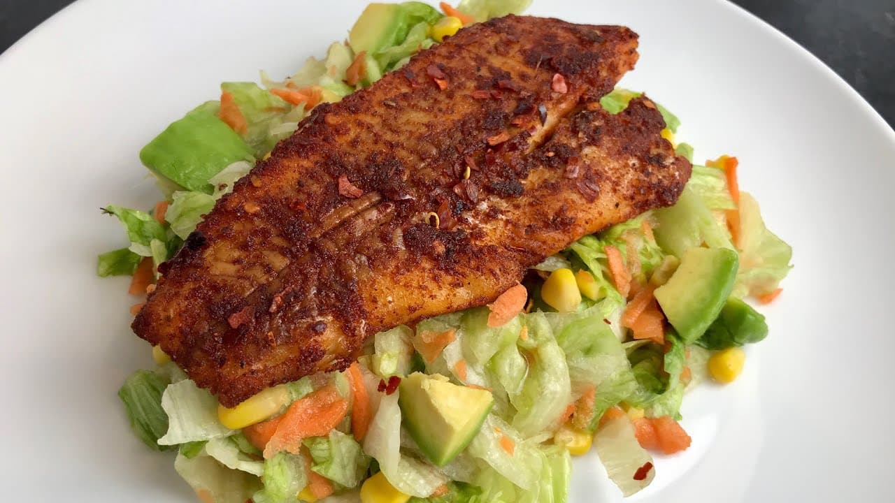 Fry Fish Salad